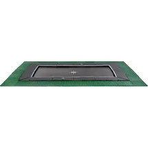 EXIT TOYS Dynamic ebenerdiges Trampolin 275 x 458 cm inkl. Freezone Sicherheitsplatten schwarz