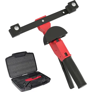 Wiltec Rohrbiegemaschine manuell, für Rohrdurchmesser 14-32 mm und Biegeradius bis 90°, Handbiegegerät für Alu-, Kupfer- und Kunststoffrohre,