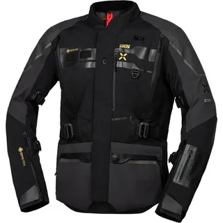 IXS Venture-GTX 1.0 wasserdichte Motorrad Textiljacke, schwarz-grau, Größe 4XL für Männer