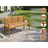 prestige home living outdoor 3-Sitzer Gartenbank 153 x 90 x 57 cm Braun