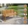 prestige home living outdoor 3-Sitzer Gartenbank 153 x 90 x 57 cm Braun