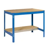 Simon Rack Werkbank Holz 90x60 cm Blau/Braun