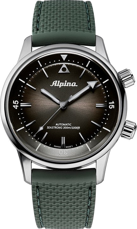 Alpina Seastrong Collection Herrenuhr Diver 300 Heritage AL-520GR4H6 - dunkelgrün - 42mm