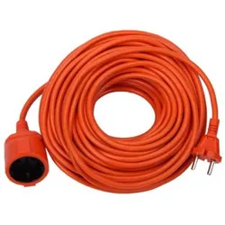 Verlängerungskabel orange 20m Verlängerung Garten Rasenmäher SCHUKO Kabel