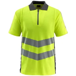 Warnschutz Polo-Shirt "MURTON" Safe Supreme UV-Schutz - S - warngelb/anthrazit