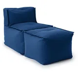 Lumaland Modulares Loungeset 2-tlg. blau