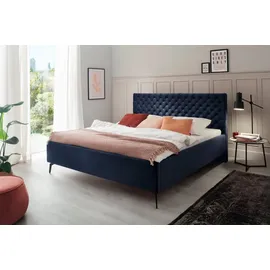 Meise Möbel meise.möbel Stauraumbett »La Maison«, inkl. Lattenrost und Bettkasten blau