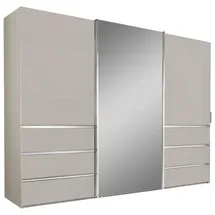 Novel Schwebetürenschrank, Champagner, Holzwerkstoff, 6 Fächer, 6 Schubladen, 300x236x67 cm, Typenauswahl, umfangreiches Zubehör erhältlich, in verschiedenen Holzarten Größen erhältlich, Schlafzimmer, Kleiderschränke, Schwebetürenschränke