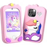 CHAKEYAKE Kinderkamera,Kinder Handy Smartphone Lernspielzeug,Kinder Kamera mit Dual Kamera 2.8" Touchscreen & MP3 Player&32GB Karte, Jungen Mädchen 3 4 5 6 7 8 9 10 Jahre Geburtstags Geschenke