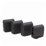 Sieger Gartenstuhl Sieger 4er Fußkappenset für Tische 25mm x 45mm, grau