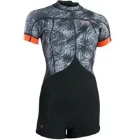 ION Shorty-Neoprenanzug Amaze Schwarz/Flowers M