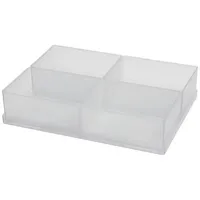 RAACO Einsatzkasten Kunststoff 4 Stk. transparent