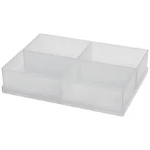 RAACO Einsatzkasten Kunststoff 4 Stk. transparent