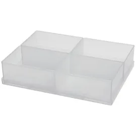RAACO Einsatzkasten Kunststoff 4 Stk. transparent