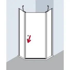Kermi Ibiza 2000 Schwingtür, mit Festfeld, I259L100201PK, I259L