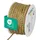 HALBACH Seidenbänder Premium Kordel Gold | Breite: 4mm Länge: 25m | Kordel für Dekorationen | Goldschnur für DIY Handwerk und Geschenkverpackungen, Farbe: Gold