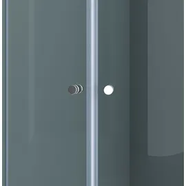 doporro Duschkabine 90x90x190cm Duschabtrennung inkl. flache-Duschwanne ESG-Sicherheitsglas Klarglas Easy-Clean-Beschichtung - Transparent