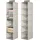 mDesign Hängeschrank 2er Set 6 Böden beige