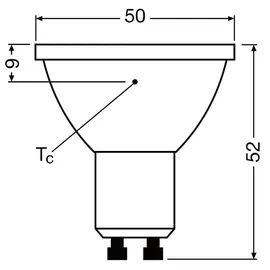 osram homelighting LED-Reflektorlampe 4099854352355 3,4 W GU10 warmweiß 5 St.