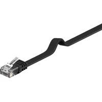 goobay Flachkabel U/UTP Cat6 schwarz 3,0m 95386