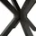 DEGAMO Madeira Gartentisch Ø 130 x 74 cm Braun/Grau
