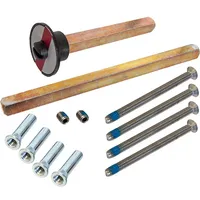 FSB Befestigungsset 05 0567, ASL® Bad-Rosetten-Drückergarnitur, VK 8, Stahl,