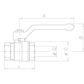 feueranker® Messing Trinkwasser Kugelhahn mit Hebel - DVGW verschiedene Größen IG auf AG