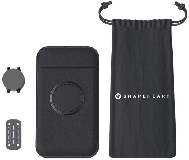 Shapeheart Scooter bundel magnetische spiegel smartphone houder, zwart, M