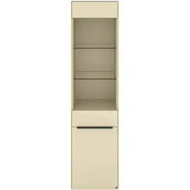 Set One by Musterring Standvitrine Reno 185 x 48 x 42 cm Beige