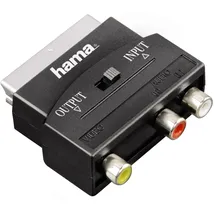 Hama 122239 Adapter Scart-Stecker / 3x Cinch-Kupplung