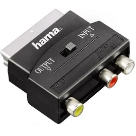 Hama 122239 Adapter Scart-Stecker / 3x Cinch-Kupplung