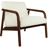 Studio Zondag - SZ1 Lounge Stuhl, Nussbaum / beige