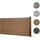 Mendler Windschutz 1,88 m braun Holz