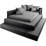 MAINTAL Polsterbett, Spielwiese oder Schlafplatz grau|schwarz