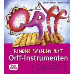 Kinder spielen mit Orff-Instrumenten