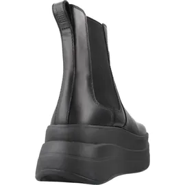 original brands FITFLOP FitFlop F-Mode Stack Leather Chelsea Boots SCHWARZ 38 - Schwarz - 38