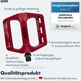 Aaron Rock MTB Pedale Rot