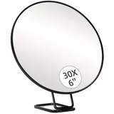 CUSROS Tragbarer Spiegel, Vergrößerungsspiegel mit Ständer, Vergrößerungsspiegel, 10x/20x/30x Vergrößerung, Hand-Make-up-Spiegel, tragbares Beauty-Werkzeug für Zuhause, Reisen, C