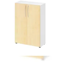 Hammerbacher Hammerbacher-Schrank 3 OH, 34,6cm tief BM Weiß/Ahorn-V4550/W/3/BM