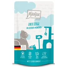 MjAMjAM Premium Nassfutter Quetschie zarte Ziege an leckeren Möhrchen 12 x 125 g