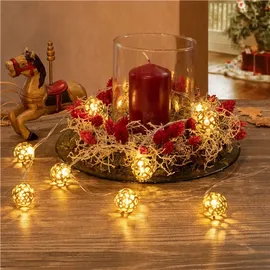 goobay LED-Lichterkette 10er Ornamente 1,3 m Warmweiß