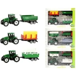 TOI TOYS 28451Z TRACTOR Traktor mit Anhänger, sortiert