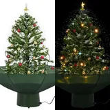 vidaXL Schneiender Weihnachtsbaum mit Schirmfuß Grün 75cm (284331)