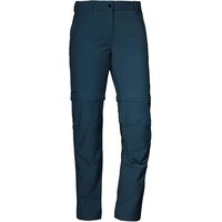 Schöffel Damen Zipp-Off-Hose Ascona Zip Off, blau
