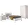 Vipack Einzelzimmer, weiß, Holz, Kiefer, teilmassiv, 5 Fächer, Soft-Close-System, Schlafzimmer, Schlafzimmer Komplett