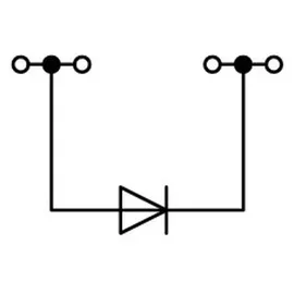 WAGO 279-815/281-410 Diodenklemme 4mm Zugfeder Belegung: L Grau