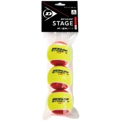 Tennisbälle - Dunlop Mini Tennis - Stage 3 - 3 Stck. - rot
