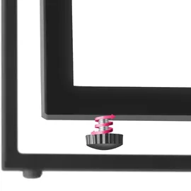 Tectake tectake® Rattan Sitzgruppe Granada mit Tisch für 2 Personen UV-beständig, höhenverstellbare Kunststofffüße