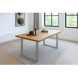 Trelevo® Esstisch Salvador braun 140 cm x 77 cm x 80 cm