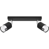 Sollux Lighting Sollux SL.1065 Deckenleuchte NERO 2 schwarz/chrom